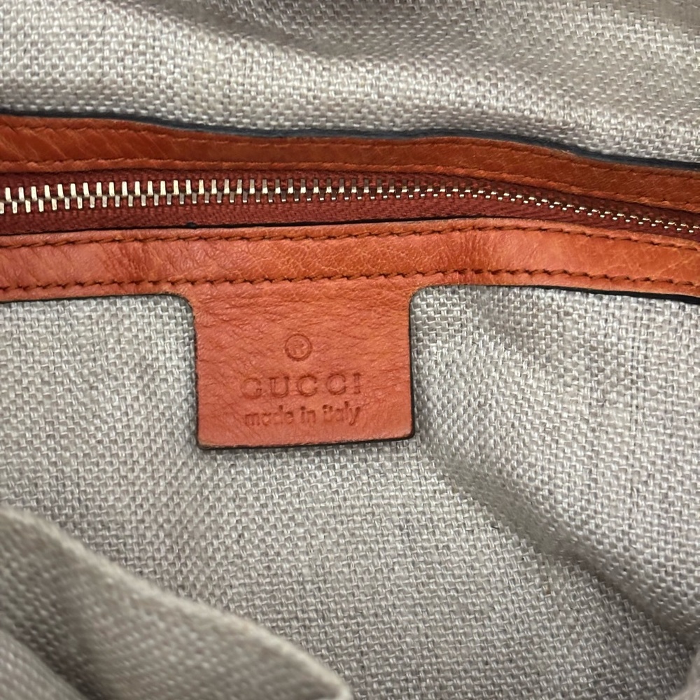 Gucci Brown and Tan Hobo Bag with GG Monogram - Picture 8 of 10